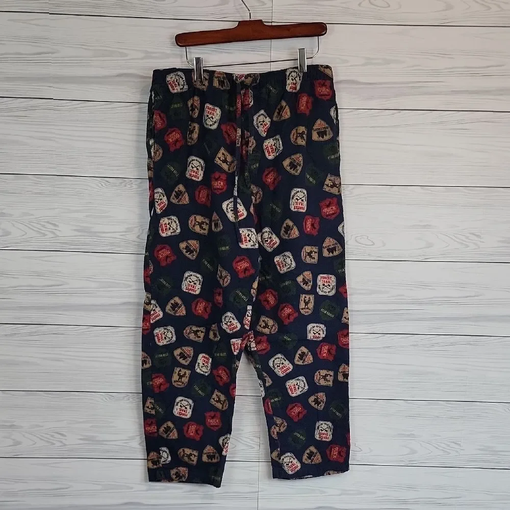 Joe Boxer Sleepwear Pants With Outdoor Destination Graphics Mens Size L